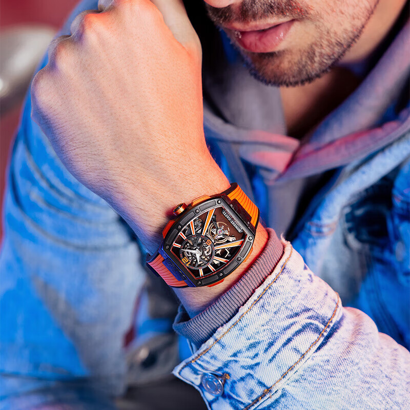 Mystery Series - Stainless Steel & Carbon fiber BG9950 Orange